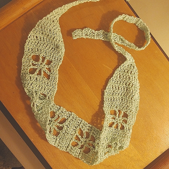 HANDMADE Crochet Accessories - HANDMADE Retro Mint CROCHET Headband with Tie – Perfect Spring Accessory Refresh